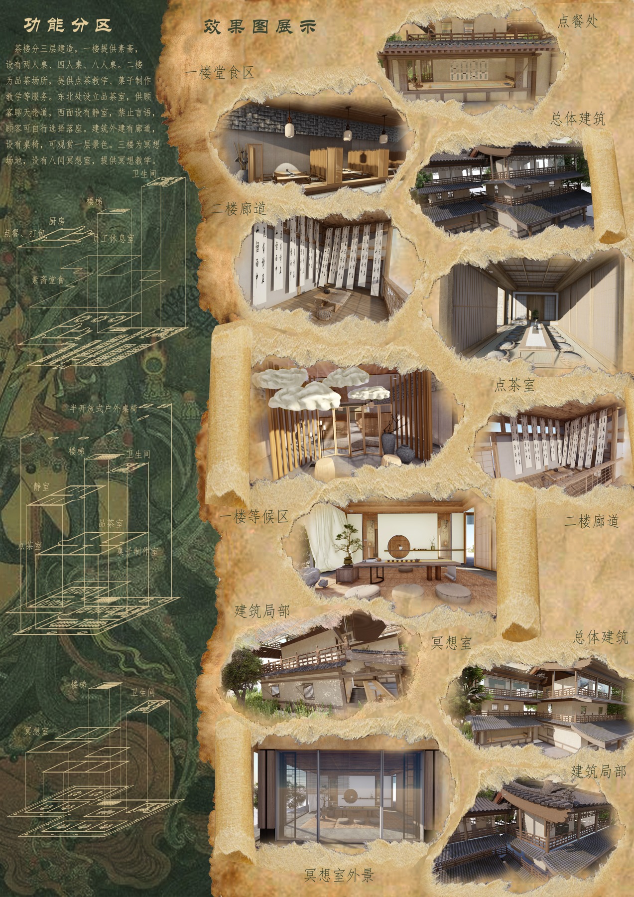 景观建筑展板 · 茶舍展板2